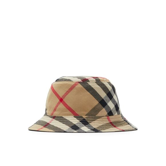 Burberry Men Reversible Cotton Blend Bucket Hat - Picture 2 of 3